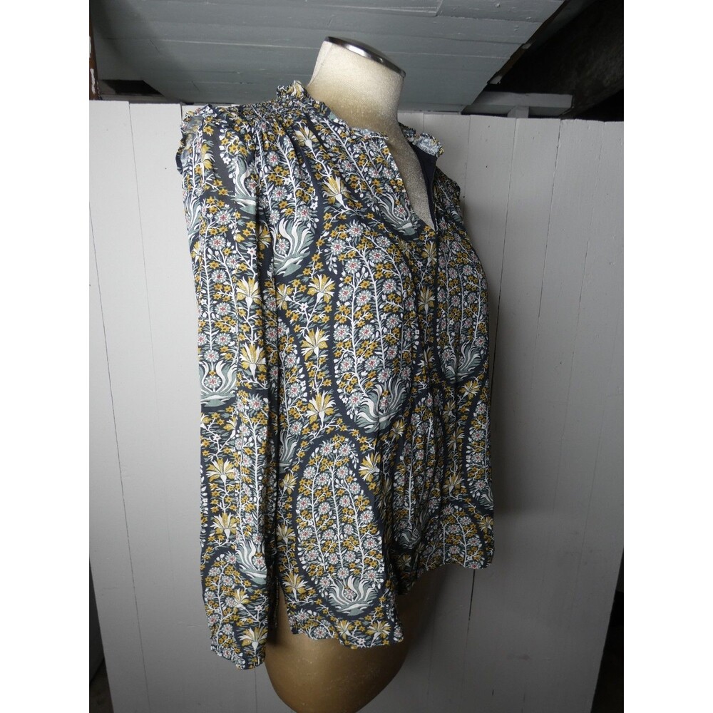 Spartina 449 Women's M Floral Blouse Multicolor Top - Picture 5 of 10